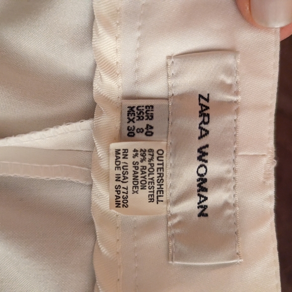 ❗ 3 for 20$❗Zara white trousers - Picture 4 of 6